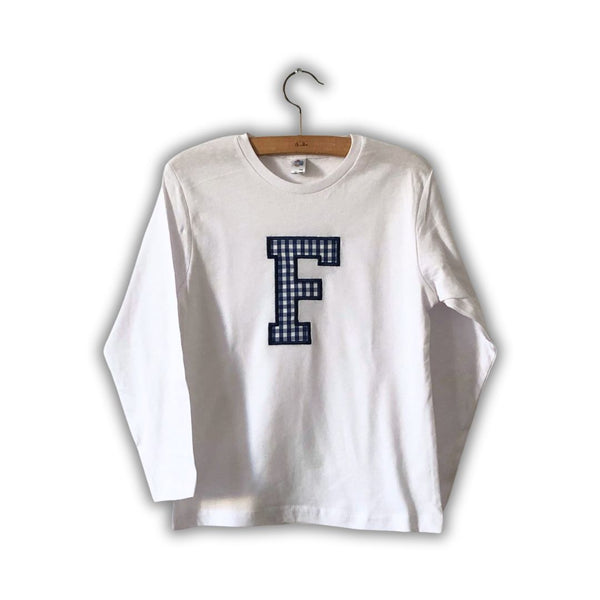 T- SHIRT LETTERA manica lunga