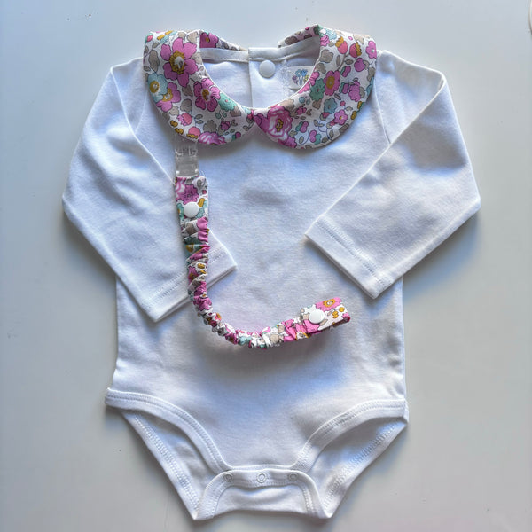 BODY COLLETTO in Cotone Fantasia manica lunga