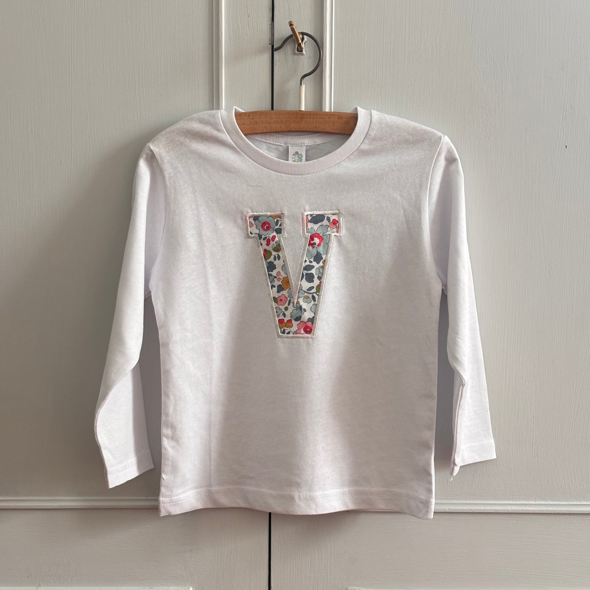 T- SHIRT LETTERA manica lunga