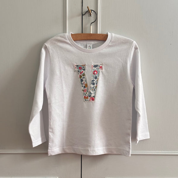 T- SHIRT LETTERA manica lunga