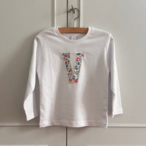 T- SHIRT LETTERA manica lunga