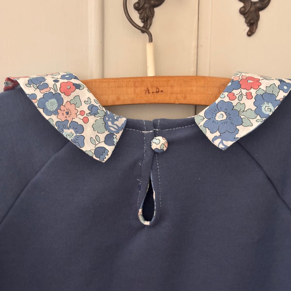 FELPA FIORELLINI colletto classico