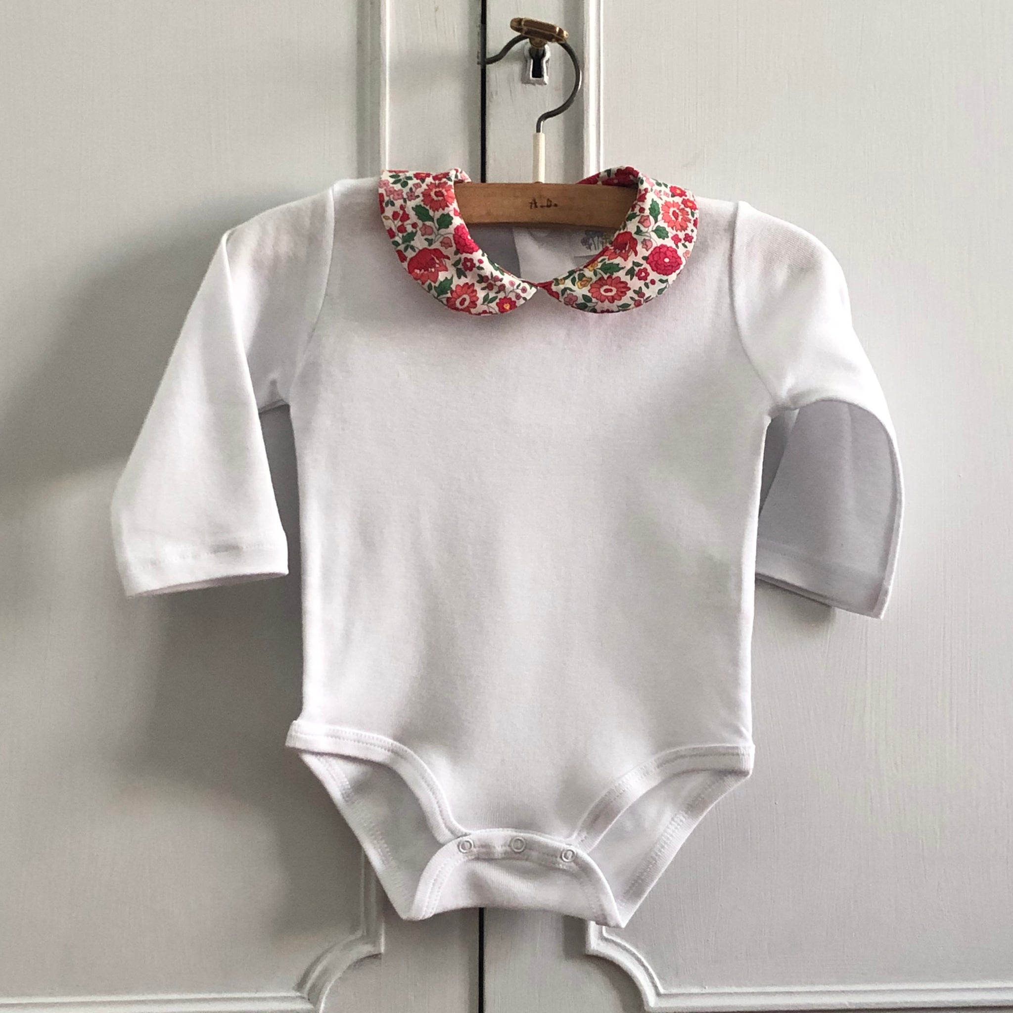 BODY COLLETTO in Cotone Fantasia manica lunga