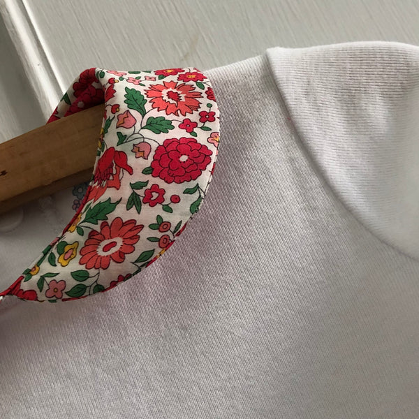 BODY COLLETTO in Cotone Fantasia manica lunga