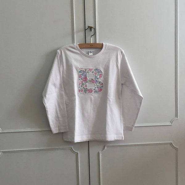 T- SHIRT LETTERA manica lunga