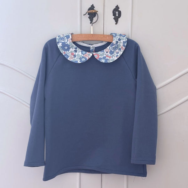 FELPA FIORELLINI colletto classico