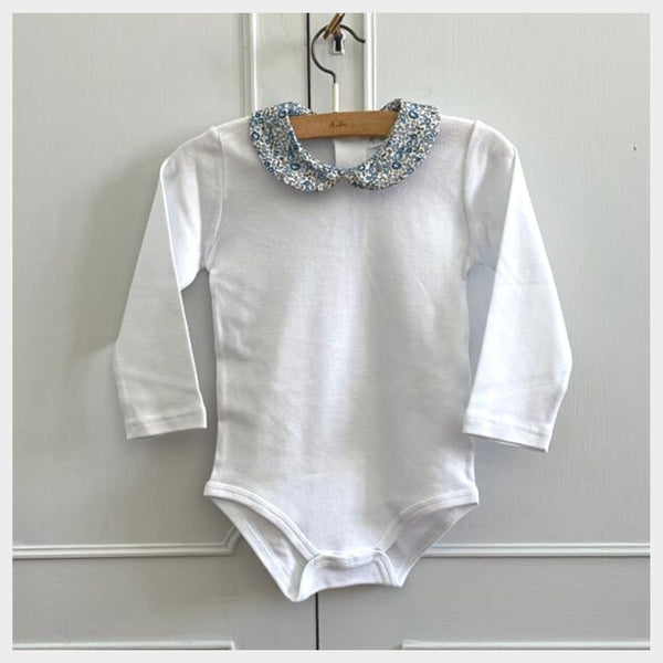 BODY COLLETTO in Cotone Fantasia manica lunga