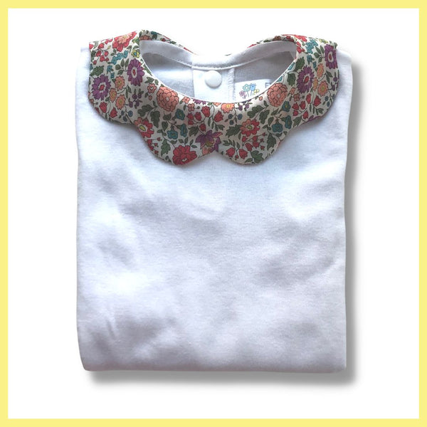 BODY COLLETTO in Cotone Fantasia manica lunga