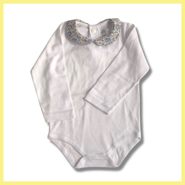 BODY COLLETTO in Cotone Fantasia manica lunga